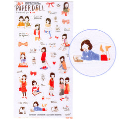 Paper Doll sticker sheet #04