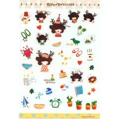 Deer Girl sticker sheet #05
