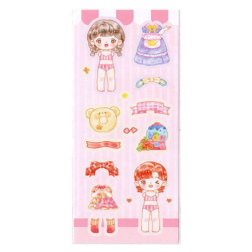 Cute Dress Ups Sticker Sheet #004