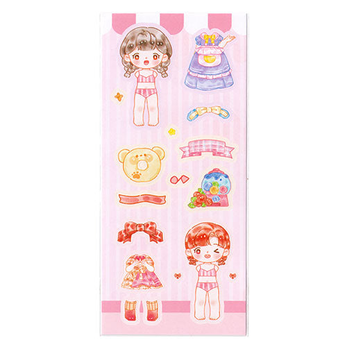 Cute Dress Ups Sticker Sheet #005