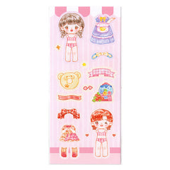 Cute Dress Ups Sticker Sheet #005