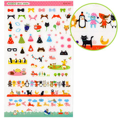 Cute Critters Transparent Stickers ( Incl Line / Edge / Border style Stickers)
