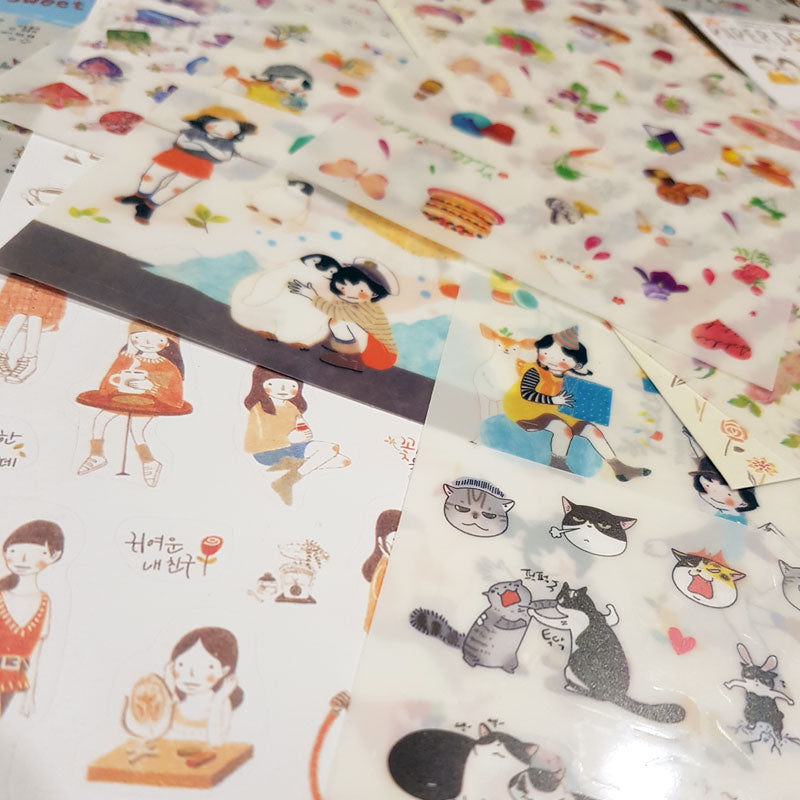 Sticker Sheet LUCKY DIP!  10 sticker sheets for $10