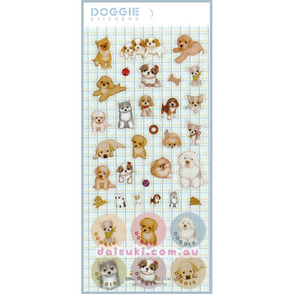 Dogs & puppies sticker sheet! CUTE!