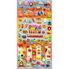 Kamio : O-Matsuri Neko puffy Stickers!