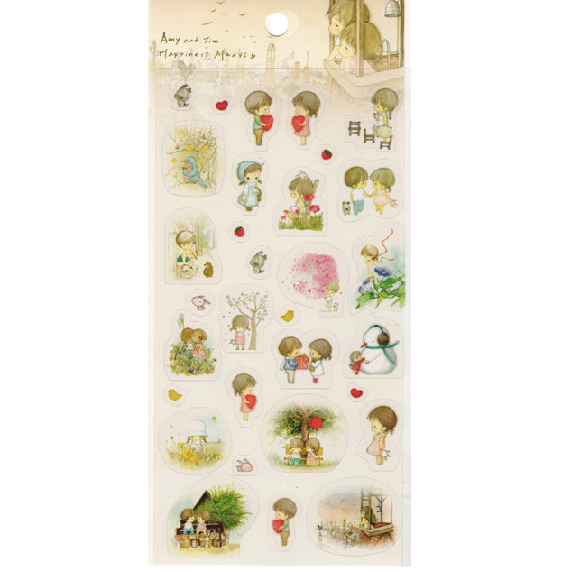 Nutty Squirrels & Flowers Sticker Sheet