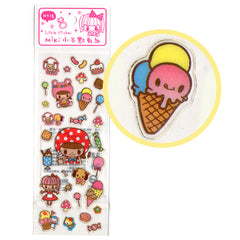 Miki - Candy Time - cute Sheet of Stickers!