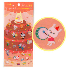 Cute Animal Music Band stickers sheet!