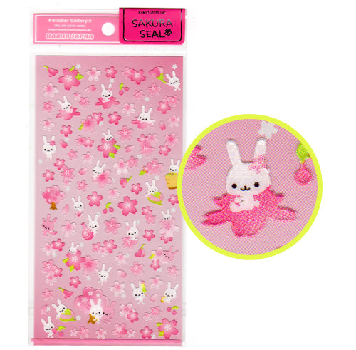 Kamio : Sakura Bunny sparkly sticker sheet!