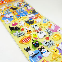Mindwave : Happy Kitties Puffy Stickers!