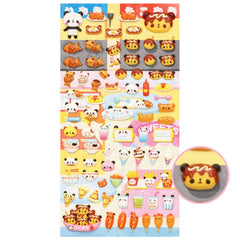 Kamio : Panda Food Court Puffy Stickers!