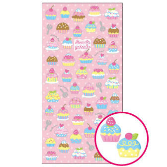 Mind Wave : Sweets Parade Puffy Cupcake Stickers!