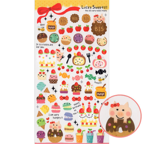 Nutty Squirrels & Flowers Sticker Sheet