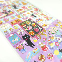 San-X : Palette's Sweet Street Sticker Sheet! Vintage 2009 (RARE)