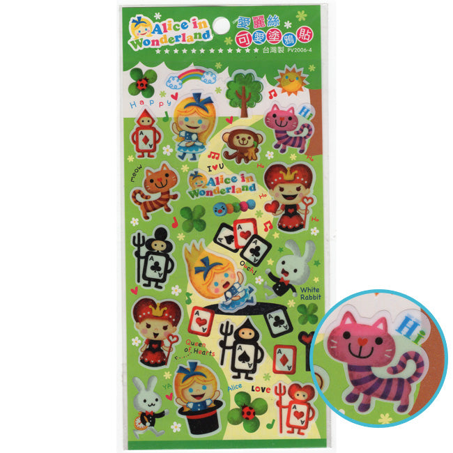 Cute Alice in Wonderland Sticker Sheet!