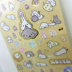 San-X : Mofutans Bunnies Sticker Sheet! Vintage 2014