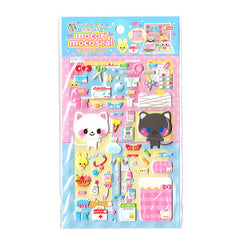 Cute Cat Doctors / Hospital Puffy Sticker Sheet! Create-a-scene!