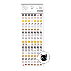 Mind Wave : Tiny Cat Faces Sticker Sheet - CUTE!