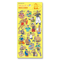 Kamio : Emotional Cats Sticker Sheet! Washi Paper Stickers with Gold Accents