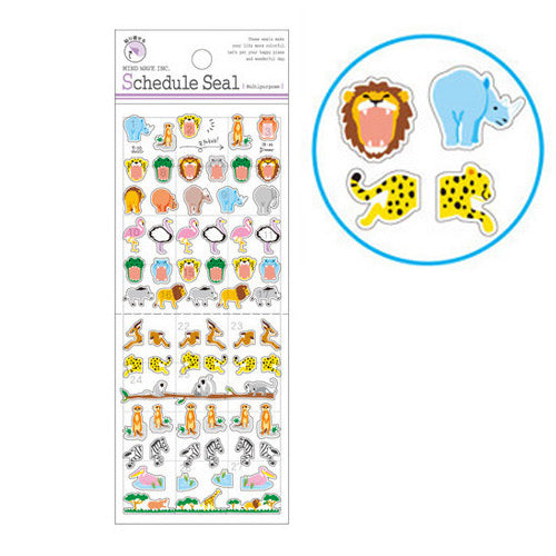 Mind Wave : African Animals Schedule / Diary Sticker Sheet!