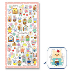 Mind Wave : Kawaii Pink & Gold Micro Heart Stickers!