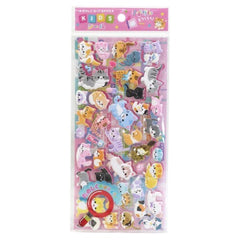 Q-Lia : Cute Cats Puffy Stickers with Mini Storage Booklet!