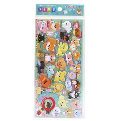 Q-Lia : Cute Dogs Puffy Stickers with Mini Storage Booklet!