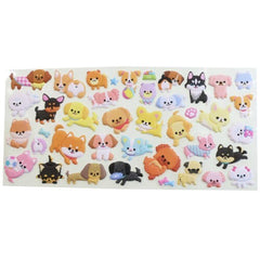 Q-Lia : Cute Dogs Puffy Stickers with Mini Storage Booklet!