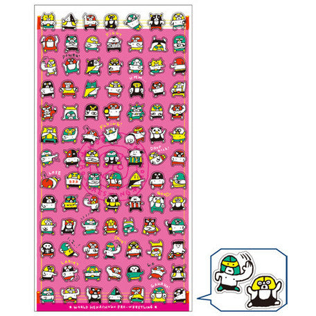 Kamio : Adorable Cats Sticker Sheet! Washi Paper Micro Stickers with Gold Accents
