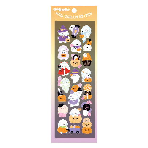 Halloween Critters Sparkly Sticker Sheet