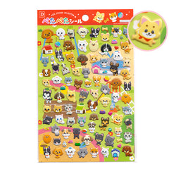 Cute Cats & Dogs Puffy Jumbo Sticker Sheet! (Over 100 stickers!)
