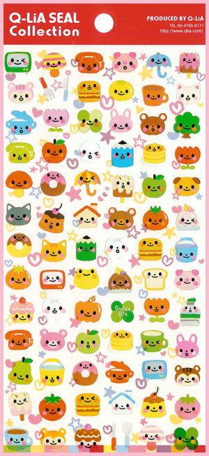 Q-Lia : Happy Faces Sticker Sheet!
