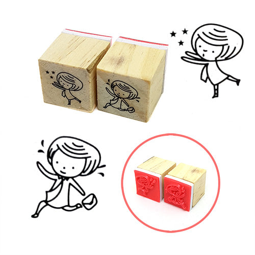 Children Set of 2 Rubber Stamps #3