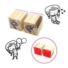 Children Set of 2 Rubber Stamps #4