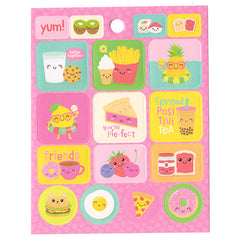 Cute Cheesecake Cats Sparkly Sticker Sheet