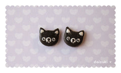 Kawaii Panda stud earrings - Handmade