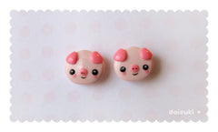 Kawaii Panda stud earrings - Handmade