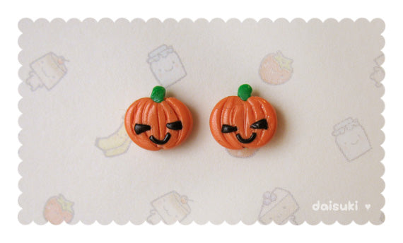 Calcifer Hand-sculpted earrings - Studio Ghibli Howl's Moving Castle Tribute