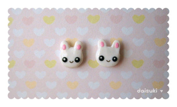 Kawaii Pink Ice-cream Cone - Handmade stud earrings