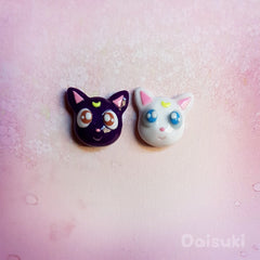Soot Sprites stud earrings - Susuwatari - Studio Ghibli Spirited Away / Totoro Tribute