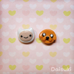 8-ball - Handmade Kawaii Stud Earrings