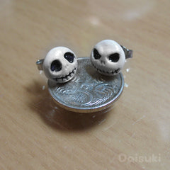 Jack Skellington earrings - Hand-sculpted kawaii Nightmare Before Christmas tribute