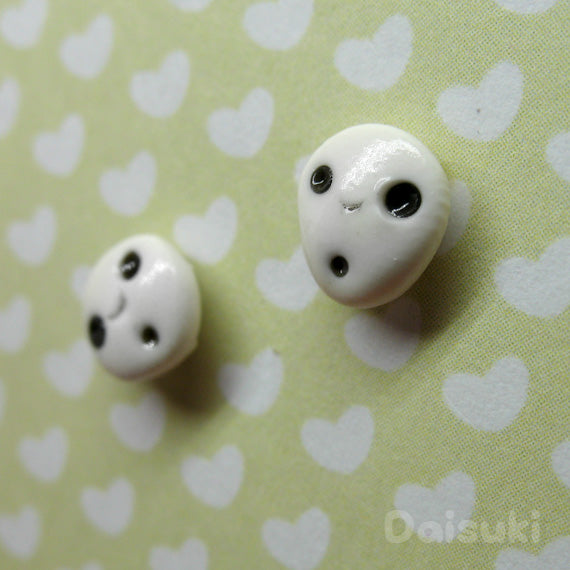 Kodama Hand-sculpted earrings - Studio Ghibli Princess Mononoke Tribute