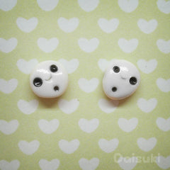 Kodama Hand-sculpted earrings - Studio Ghibli Princess Mononoke Tribute