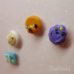 Adventure Time Hand-sculpted Earrings - Mix & Match set of 4 = Finn + Jake + Beemo + LSP