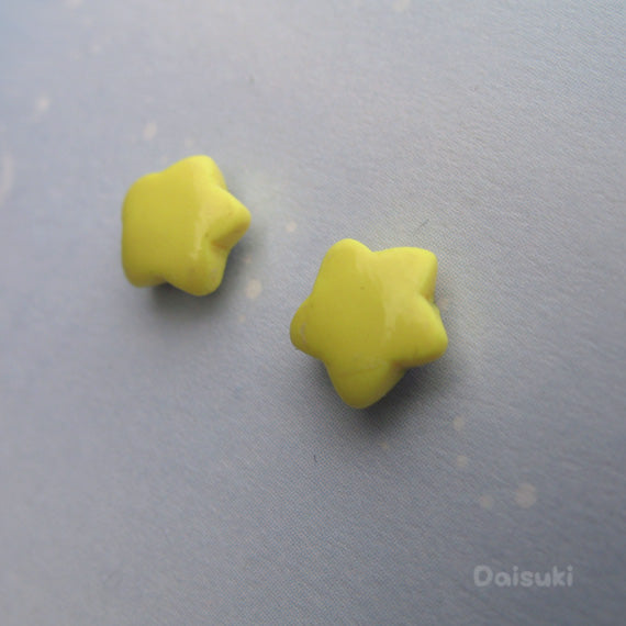 Pastel Lucky Stars stud earrings - Hand-sculpted!