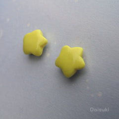 Pastel Lucky Stars stud earrings - Hand-sculpted!