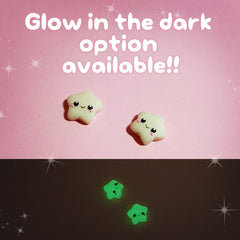 Happy Lucky Stars stud earrings - Hand-sculpted!