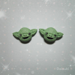 Kawaii Onigiri / Cute Japanese Rice ball Stud Earrings - Hand-sculpted