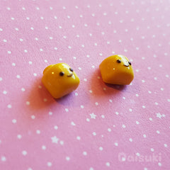 Lego Minifig Head style Stud Earrings - Hand-sculpted